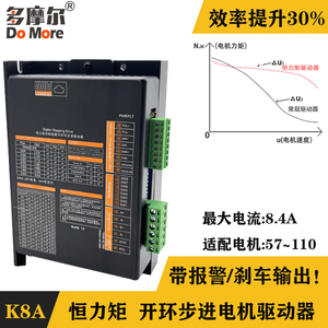 K8A恒力矩倍压开环步进电机驱动器 速度提升50% 单/双脉冲 IO控制