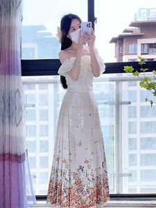 官方汉尚华莲原创新中式白色马面裙半身裙上衣套装日常汉服女款成