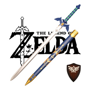 塞尔达传说大师之剑武器模型林克天空之剑驱魔剑1比1金属未开刃