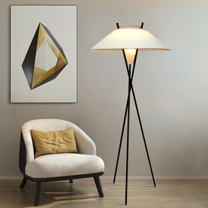 现代简约意大利设计时尚创意客厅沙发灯三角架艺术卧室温馨落地灯