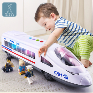 儿童高铁火车玩具和谐号男孩惯性高速列车模型动车组仿真大号地铁