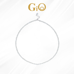 GiO珠宝 异形巴洛克淡水珍珠项链小珍珠锁骨链925银链叠戴颈链女