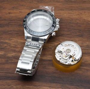 手表配件适用迪通拿表壳国产7750瑞士4130机芯全新改组装手表情侣