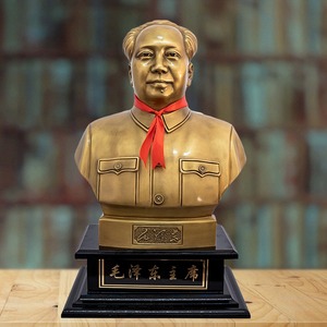毛主席像客厅办公室装饰品铜像毛泽东摆件伟人平安纯铜雕塑纪念品