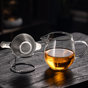 日本进口MUJI无印良品茶具大小号分茶杯公道杯耐热加厚高硼硅玻璃