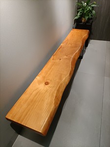 北欧实木进门换鞋凳创意电视柜时尚铁艺长凳异形原木长条凳现代