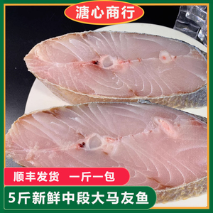 5斤湛江特产纯中段大马友鱼精品鲅鱼新鲜冷冻海鲜水产一夜埕深海