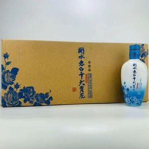 衡水老白干大青花50度小酒 纯粮高度白酒150ml*24瓶整箱装 正品