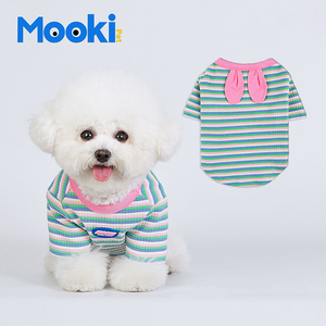 mookipet泰迪狗狗衣服春装泰迪比熊小狗宠物潮牌小型犬夏款可爱