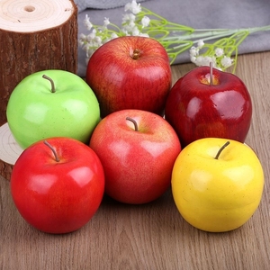 仿真苹果假水果粉苹果蛇果青苹果黄苹果红苹果店铺装饰儿童玩具