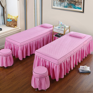 美容床罩单件带洞按摩理疗推拿床套纯色美容院专用床单用品四季款