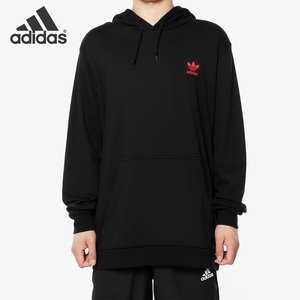 Adidas/阿迪达斯正品男子三叶草图案运动卫衣休闲套头衫FH7887