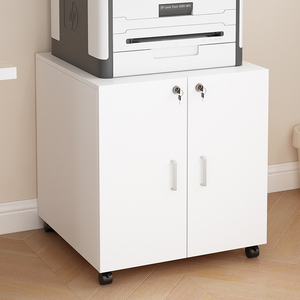 办公打印机放置柜a3复印机带锁移动柜收纳柜矮柜简约落地文件柜子