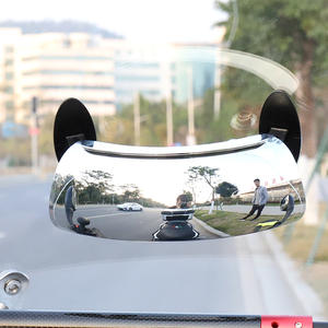 摩托车通用大视野后视镜超广角全视角盲区全景倒车镜180度反光镜