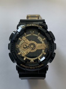 CASIO 卡西欧 G - SHOCK 防水运动经典黑金手表日韩表男款GA110GB