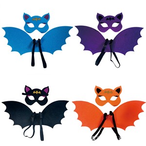 万圣节儿童派对吸血鬼蝙蝠侠翅膀动物装cosplay幼儿园表演道具服