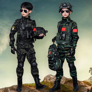 儿童迷彩服套装特种兵装备生日礼物小孩户外迷彩衣夏令营军训服装