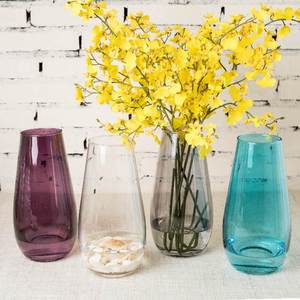 恐龙蛋造型花器 欧式彩色玻璃花瓶 插花透明 客厅餐桌工艺品摆件