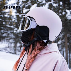 SKIFREE 超轻滑雪头盔23新款专业单双板雪盔女装备男眼镜套装帽子
