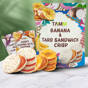 山姆超市香蕉&芋头夹心脆240g泰国水果冻干独立包装休闲代购零食