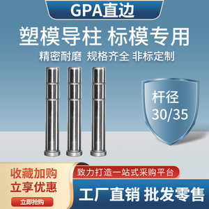 GPA直边30-35龙记标准精密塑胶模导柱导套模具配件
