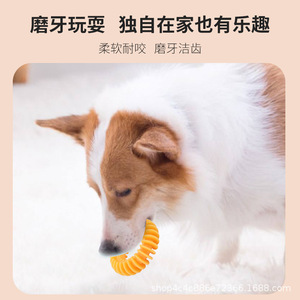 厂家狗狗磨牙互动投掷玩具橡胶宠物耐咬玩具项圈宠物狗狗玩具