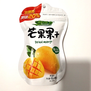 鲜引力芒果干柠檬片65g袋装即食水果干清口零食蜜饯果脯北京发货
