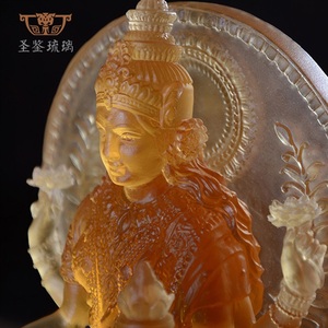 古法琉璃毗湿奴神像圣女佛印度佛像vishnu异国特色神佛像定制定做