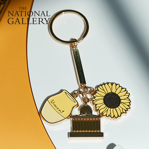 英国国家美术馆后印象派大师系列钥匙扣文创金属钥匙链生日礼物