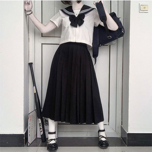 jk制服裙正版海军领衬衫女学生日系水手服套装不良长裙学院风上衣