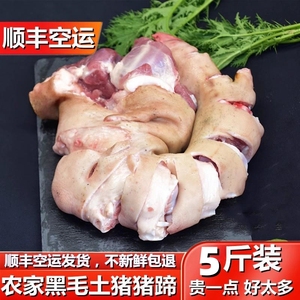 【猪蹄】安徽农家土黑猪肉猪蹄新鲜猪蹄蹄膀猪爪蹄尖切小块5斤装
