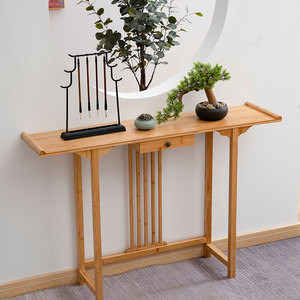 新中式玄关桌实木供桌家用玄关台端景台靠墙现代长条桌子简约条案