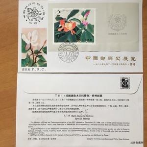 WZ 总公司无编号 中国邮驿史展览 香港 外展封 T111加字小型张