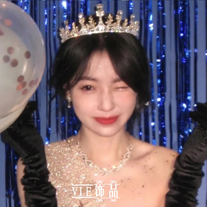 皇冠女十八岁生日礼物韩式头冠森系新娘婚礼王冠婚纱公主成年头饰