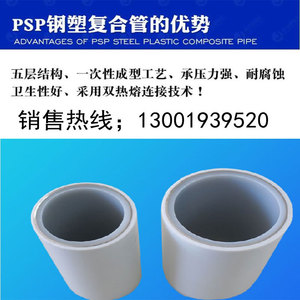 厂家直销PSP钢塑复合压力管DN20至250电磁热熔连接可免费寄样品