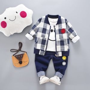 巴拉巴拉韩系童装男童春装婴儿童休闲套装三件套0-1-6岁男女宝宝