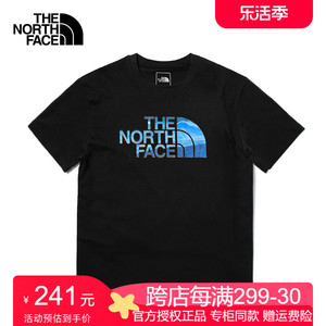 TheNorthFace北面短袖T恤男24春夏新款户外舒适透气圆领棉质t桖