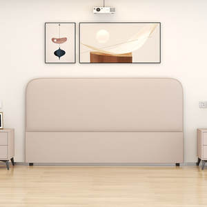 轻奢超薄床头板2024新款现代简约实木软包靠背板落地单买可定制
