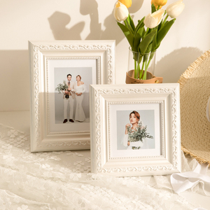 复古美式婚纱框结婚照全家福相框实木摆台6 10寸挂墙洗照片做相框