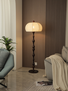 中古落地灯复古2024款大气客厅卧室高级感氛围感灯具美式立式台灯