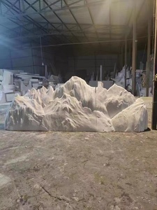 冰山造型泡雕舞台拍摄道具大型仿真假山美陈泡沫雕塑定制石头雪山