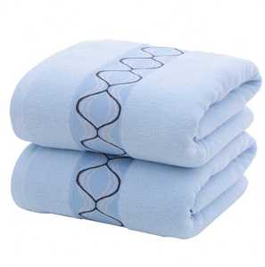 京京毛巾（Lotusun）纯棉浴巾吸水素色洗澡巾沙滩巾大毛巾裹巾70
