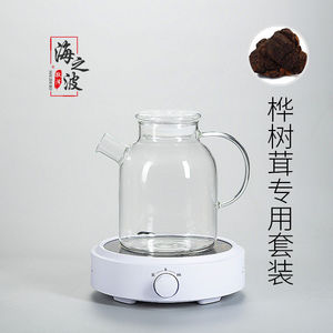 耐热玻璃煮茶壶果茶壶养生壶熬药壶电陶炉烧水壶透明玻璃茶具套装
