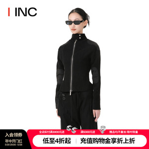 【ATTEMPT设计师品牌】IINC 23AW反穿黑色高领秋季夹克外套女