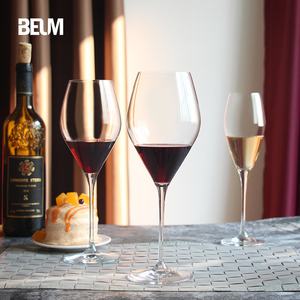 欧式高挑高脚杯红酒杯子家用轻奢水晶玻璃波尔多葡萄酒杯创意酒具