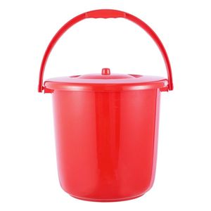 红色女坐便桶带盖塑料提手水桶加厚尿桶痰盂婚庆双盖子结婚家用桶