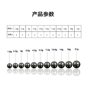 渔护卫筏钓铅坠海泣钨钢微铅专用通心铅坠隐形 可调海钓矶钓阀钓