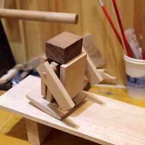 儿童木制玩具下坡木牛流马拼装益智亲子小象木象DIY散件木工坊
