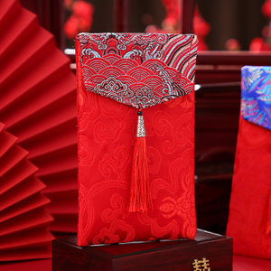 2024新款利是封满月红包布袋万元创意改口红包封结婚用中国风红包