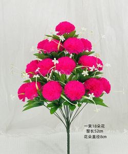 仿真假花18头满天星绣球家居装饰仿真绣球花电视柜摆件花现货批发